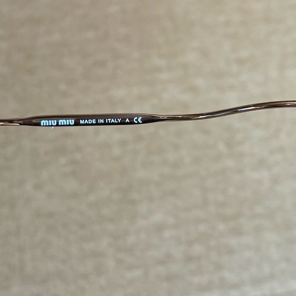 NWT Miu Miu Butterfly Metal Frame Sunglasses 55mm - Picture 11 of 16